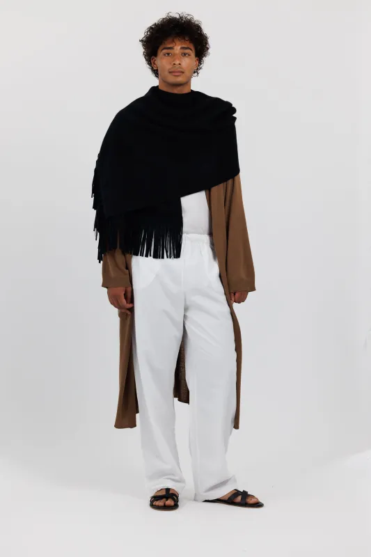 SHAWL w SUEDE FRINGE sold by EMOTE