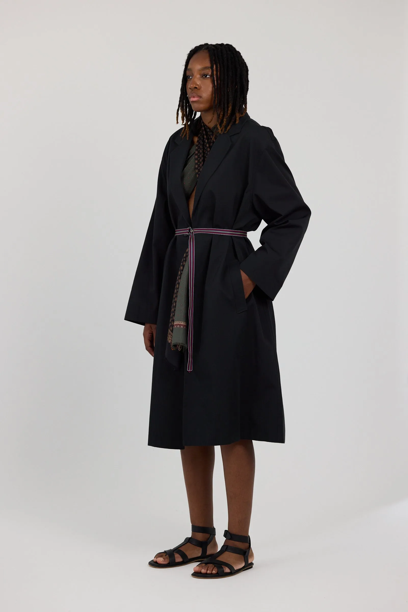 OVERSIZED COAT w 2 BELTS sold by EMOTE product image thumbnail 4