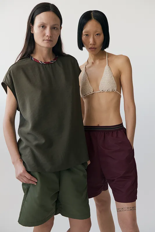 ELASTIC WAIST SWIM SHORT sold by EMOTE