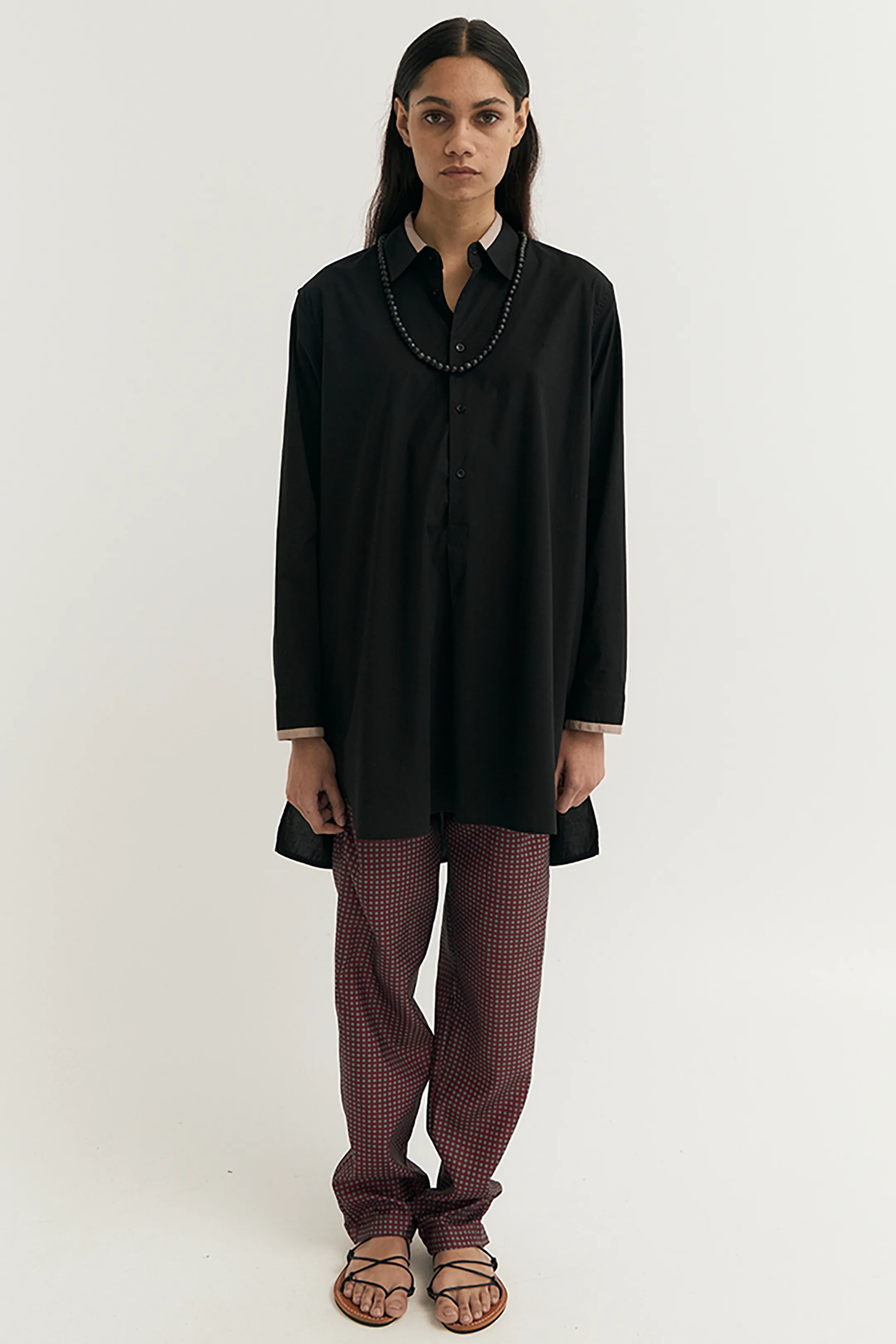 COLLARED TUNIC SHIRT sold by EMOTE