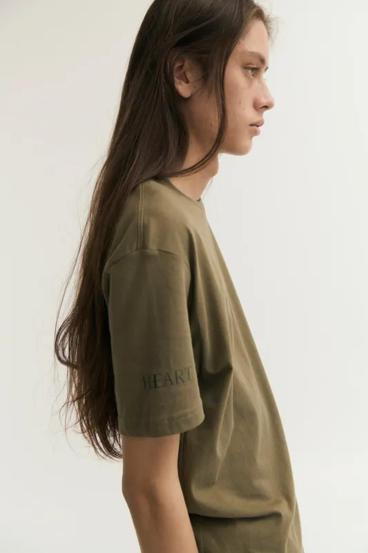 HEEART ON SLEEVE T sold by EMOTE