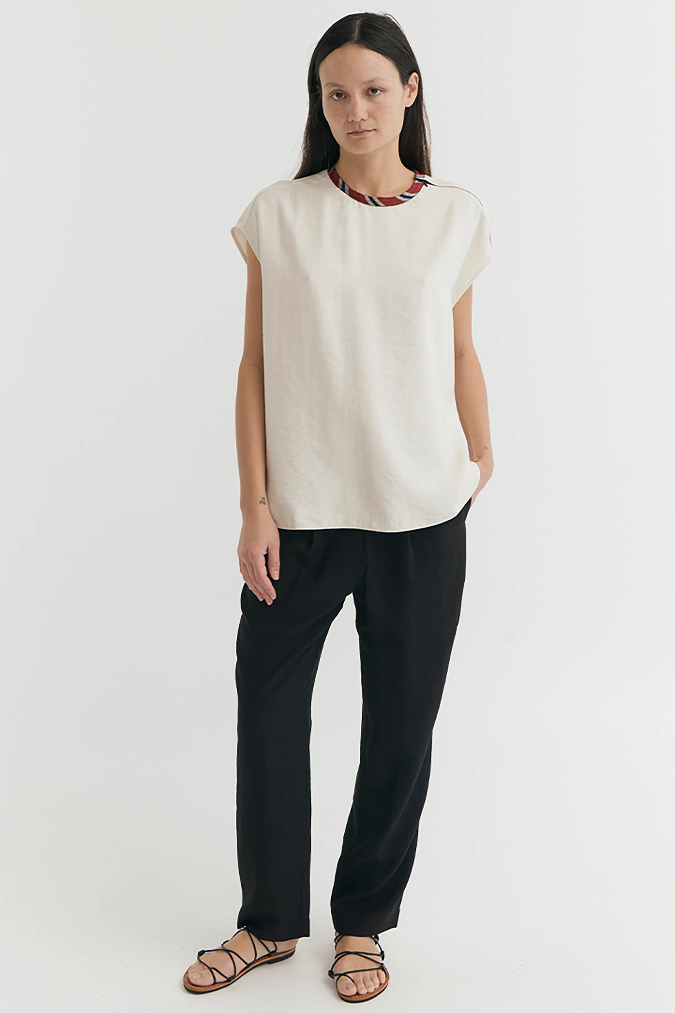 SLEEVELESS SIDE ZIP TOP sold by EMOTE product image thumbnail 5