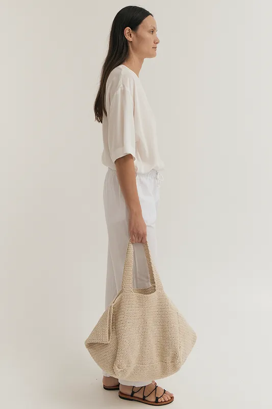 HAND KNITTED TOTE sold by EMOTE