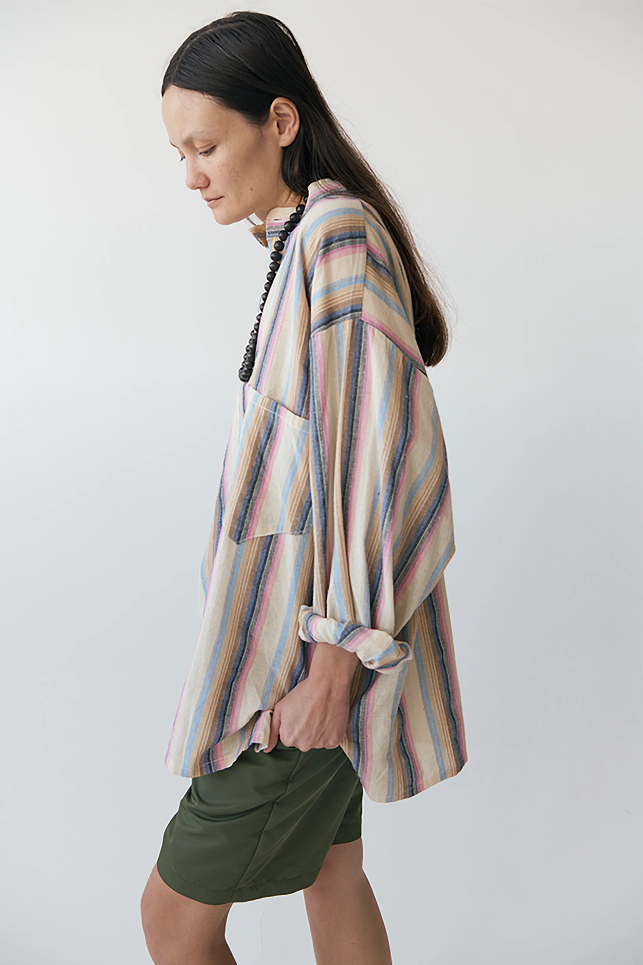 MULTI STRIPED TUNIC TOP sold by EMOTE