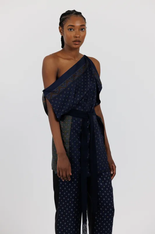 SCARF PRINT TOP made by EMOTE