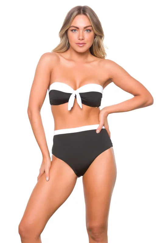 High Waist Mara Bicolore Bottom sold by Lybethras