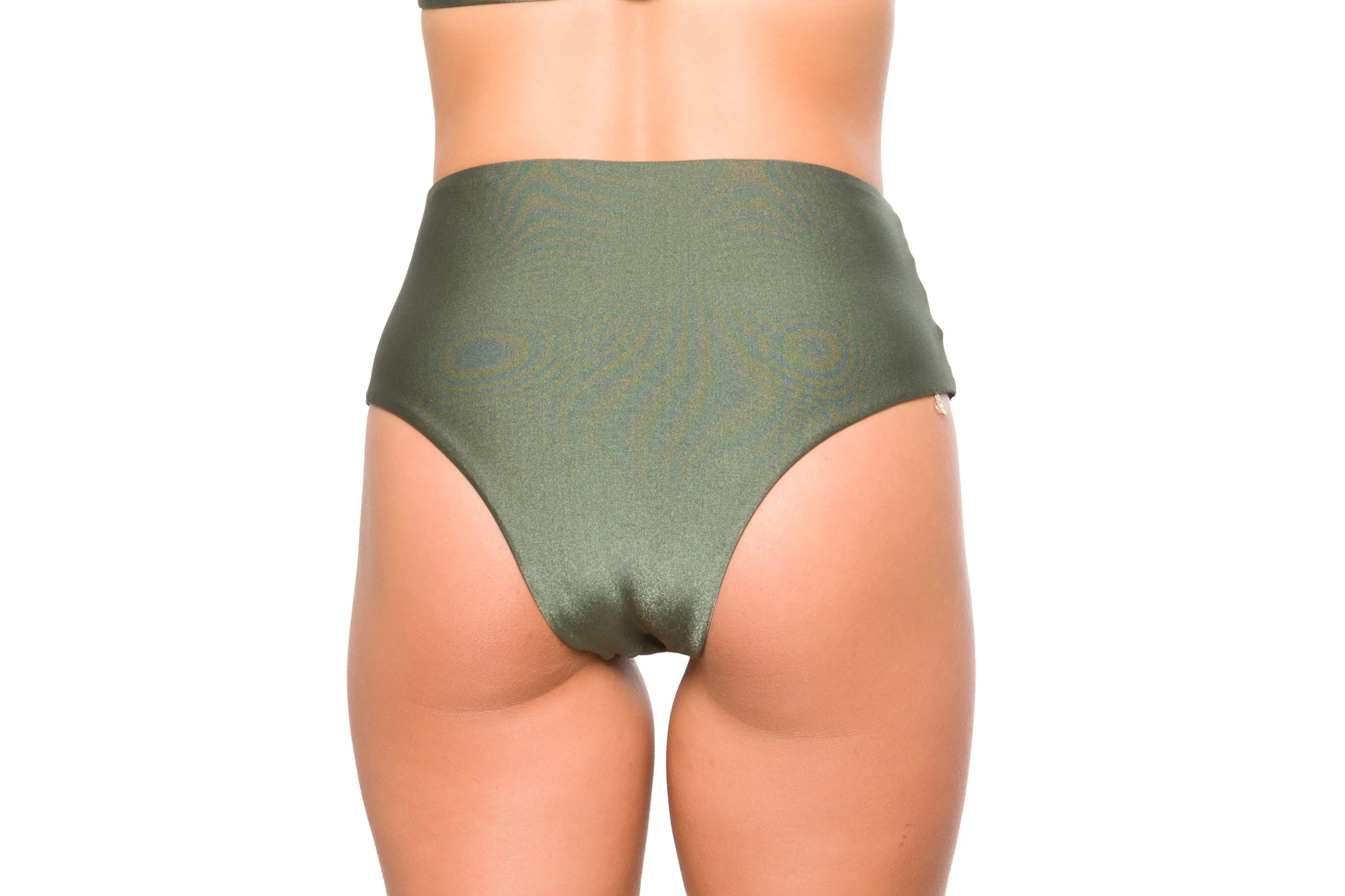 High Waist Reversible Bottom Mara Olive-Black sold by Lybethras product image thumbnail 2