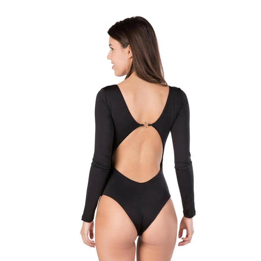 Juliane One piece Swimsuit Long Sleeve Black sold by Lybethras product image thumbnail 2