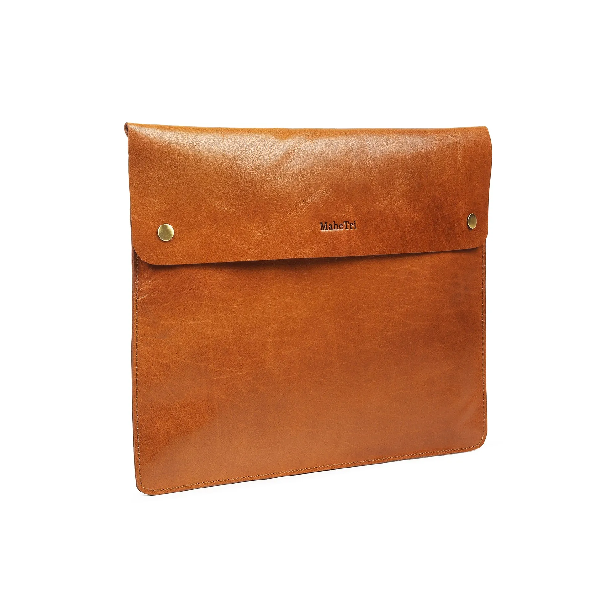 Warm Tan - iPad/Laptop Sleeve 14 Inch sold by Classy Leather Bags product image thumbnail 3