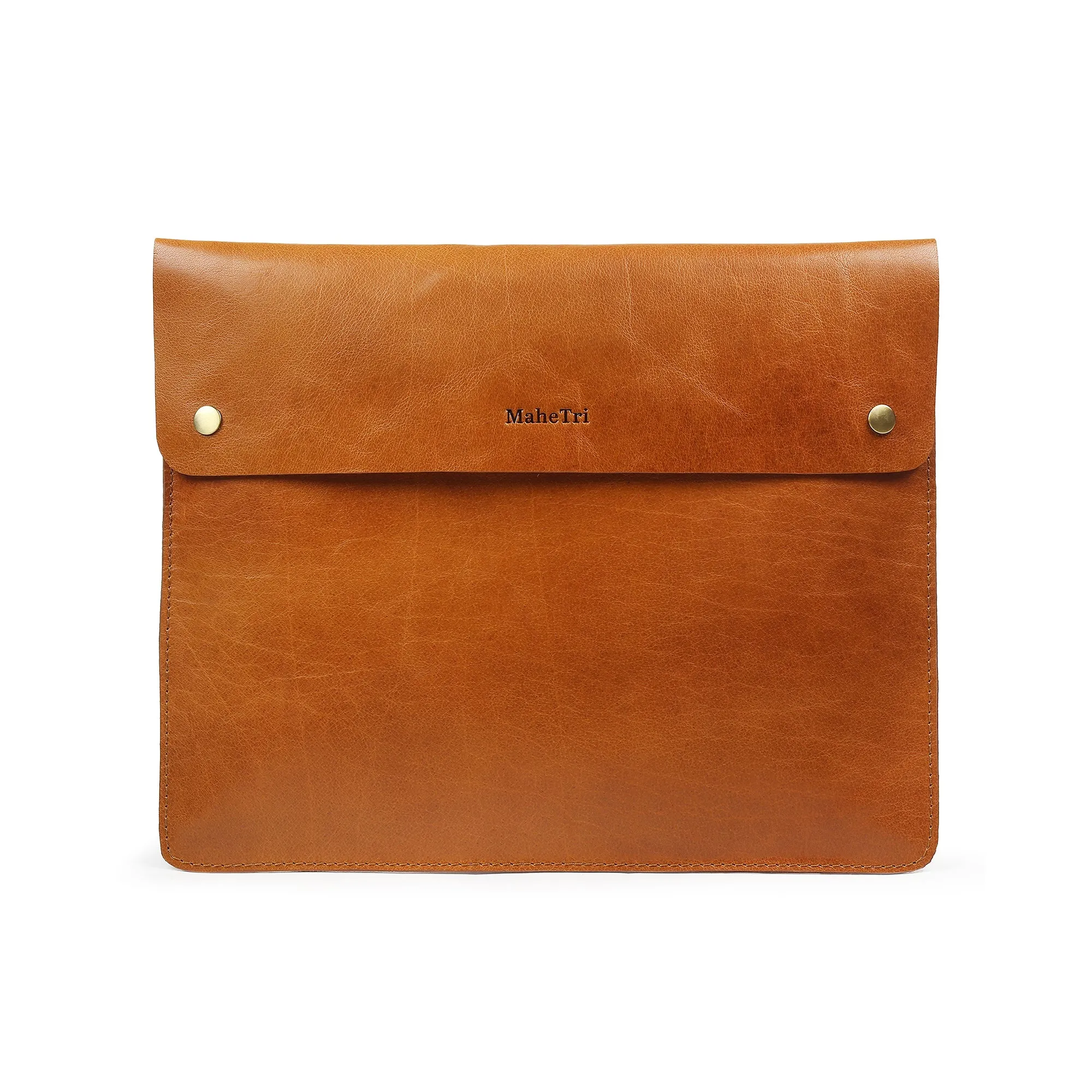 Warm Tan - iPad/Laptop Sleeve 14 Inch sold by Classy Leather Bags product image thumbnail 2