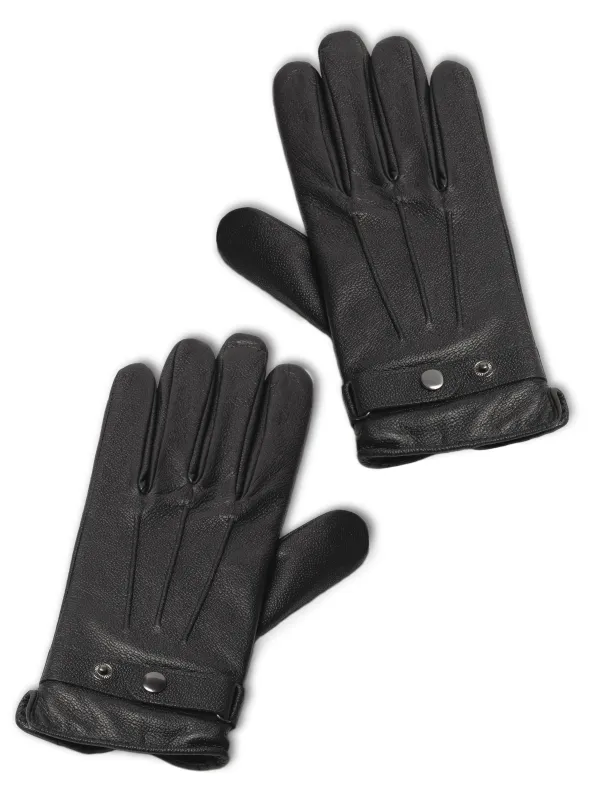 Bikers Leather Gloves - Touch Button sold by Classy Leather Bags