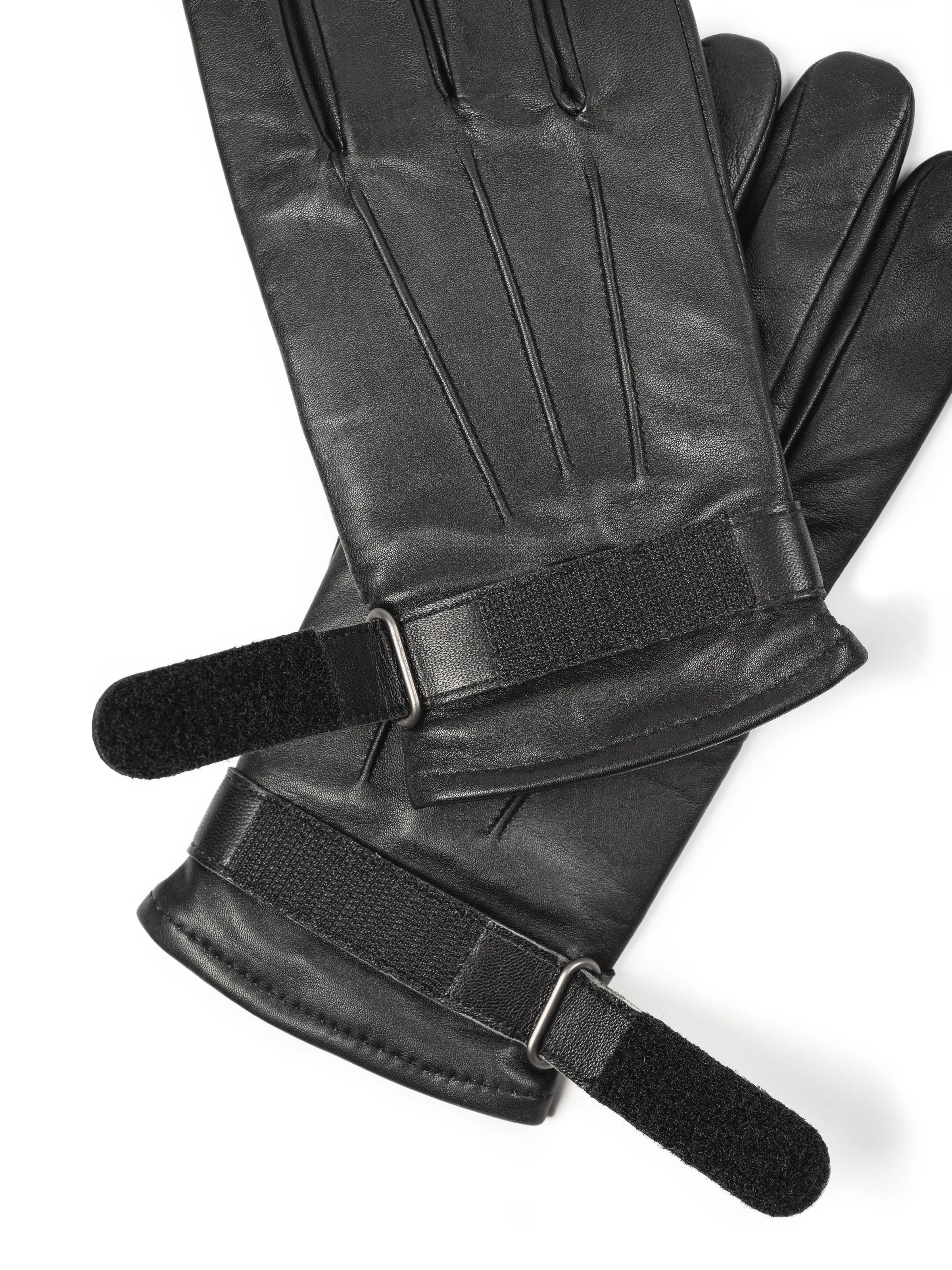 Leather Gloves-Velcro Fastening sold by Classy Leather Bags product image thumbnail 4