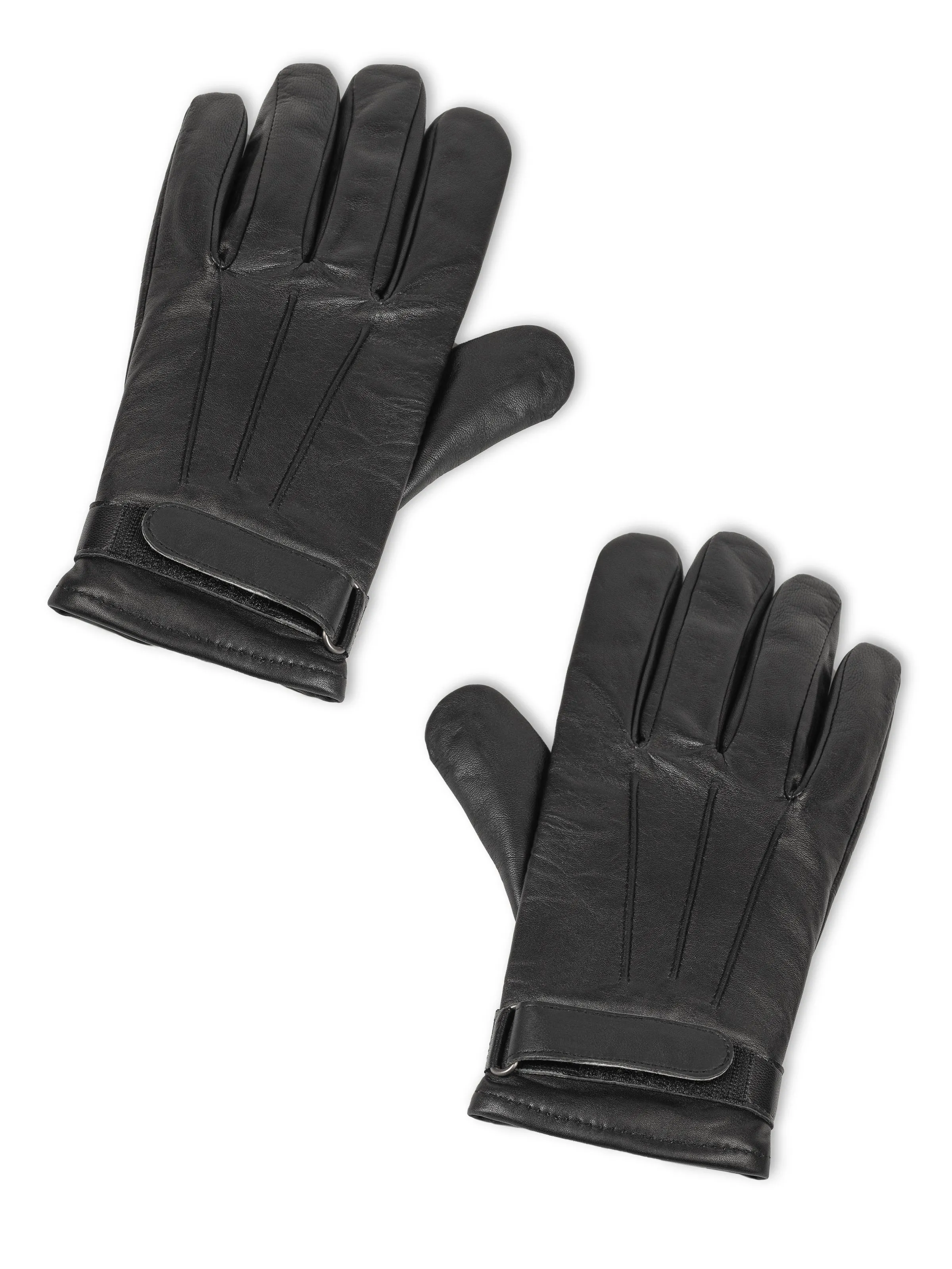 Leather Gloves-Velcro Fastening sold by Classy Leather Bags product image thumbnail 5