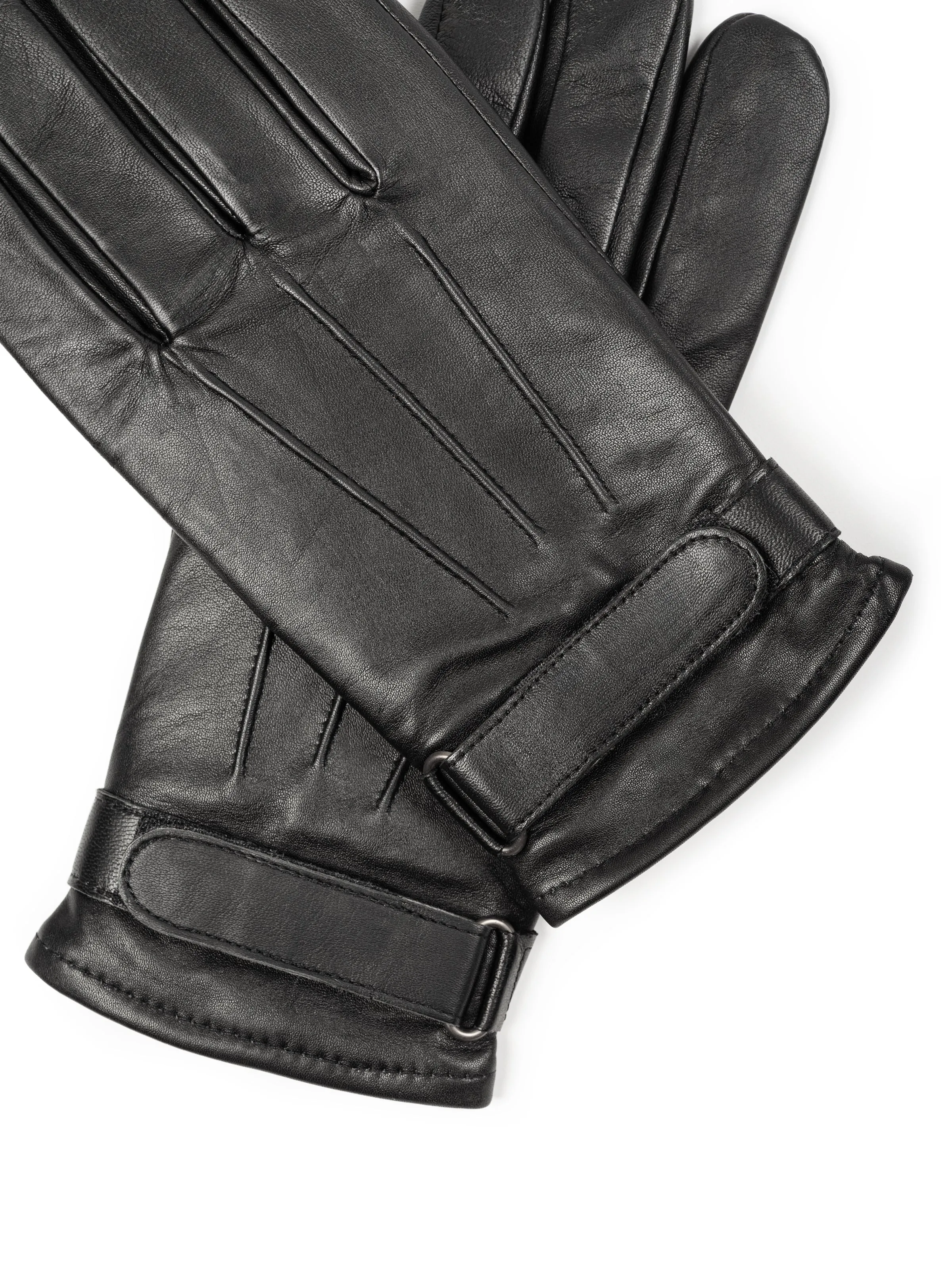 Leather Gloves-Velcro Fastening sold by Classy Leather Bags product image thumbnail 3