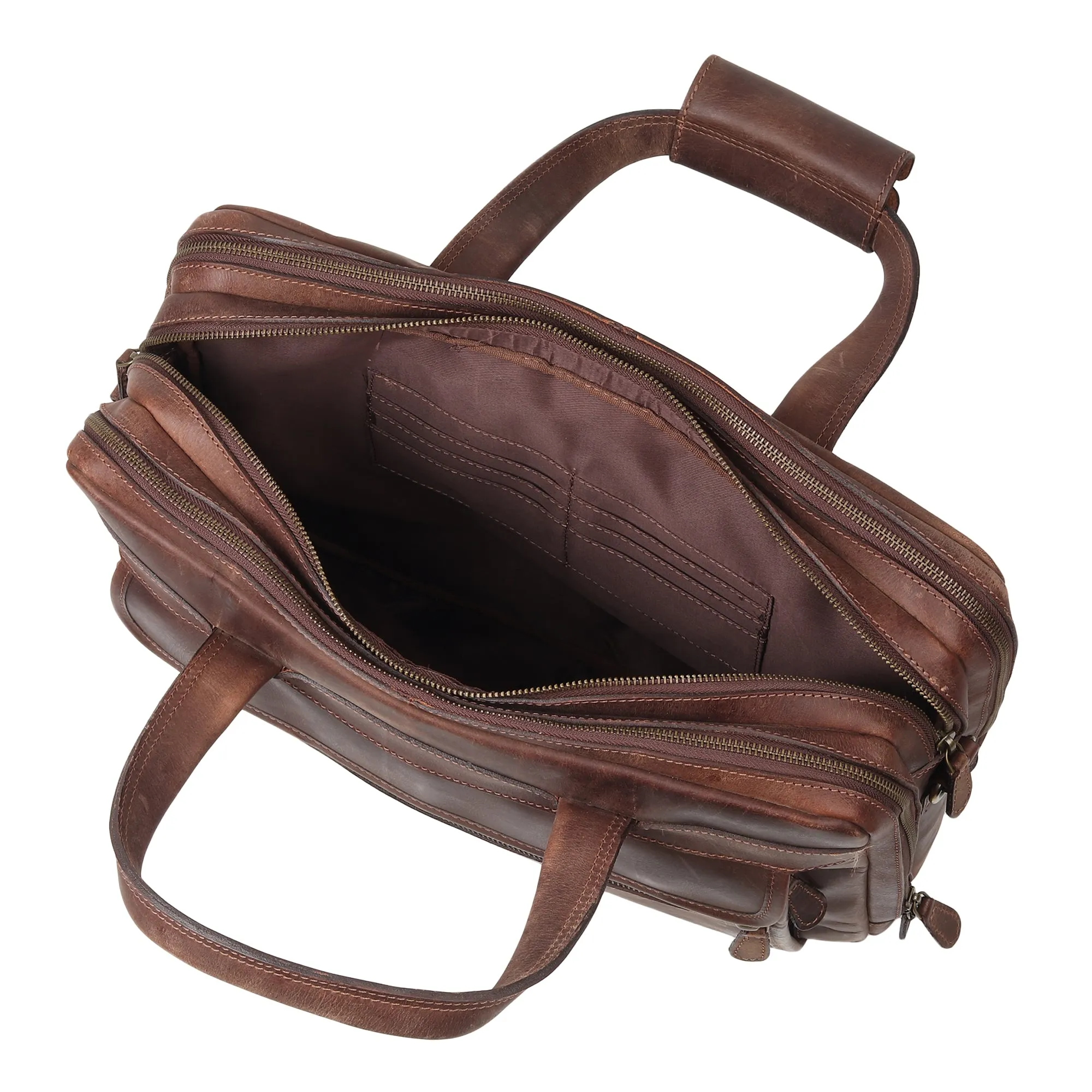 Berlin Buffalo Hunter Briefcase sold by Classy Leather Bags product image thumbnail 5