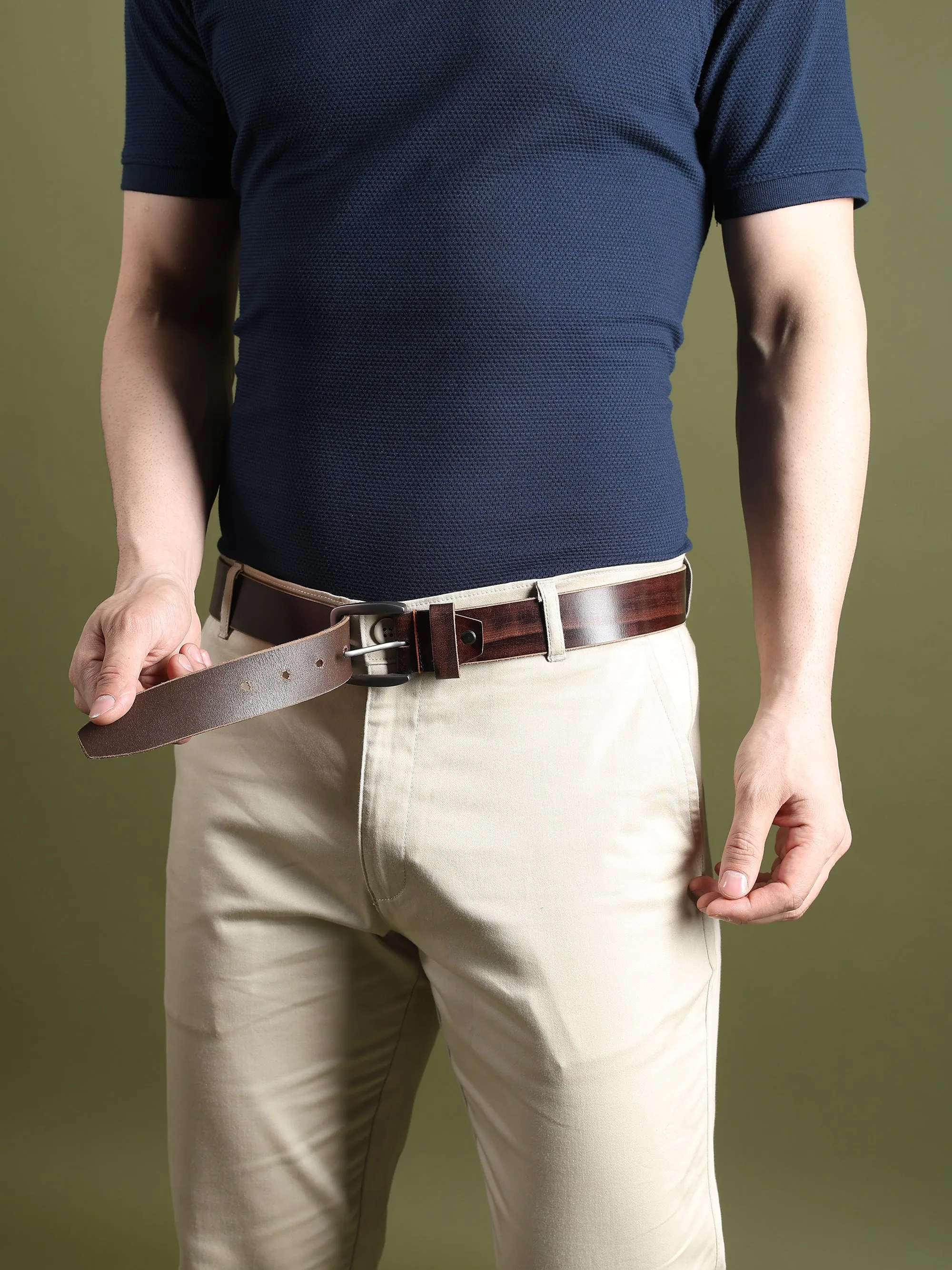 Canyon Full Grain Leather Belts sold by Classy Leather Bags product image thumbnail 5
