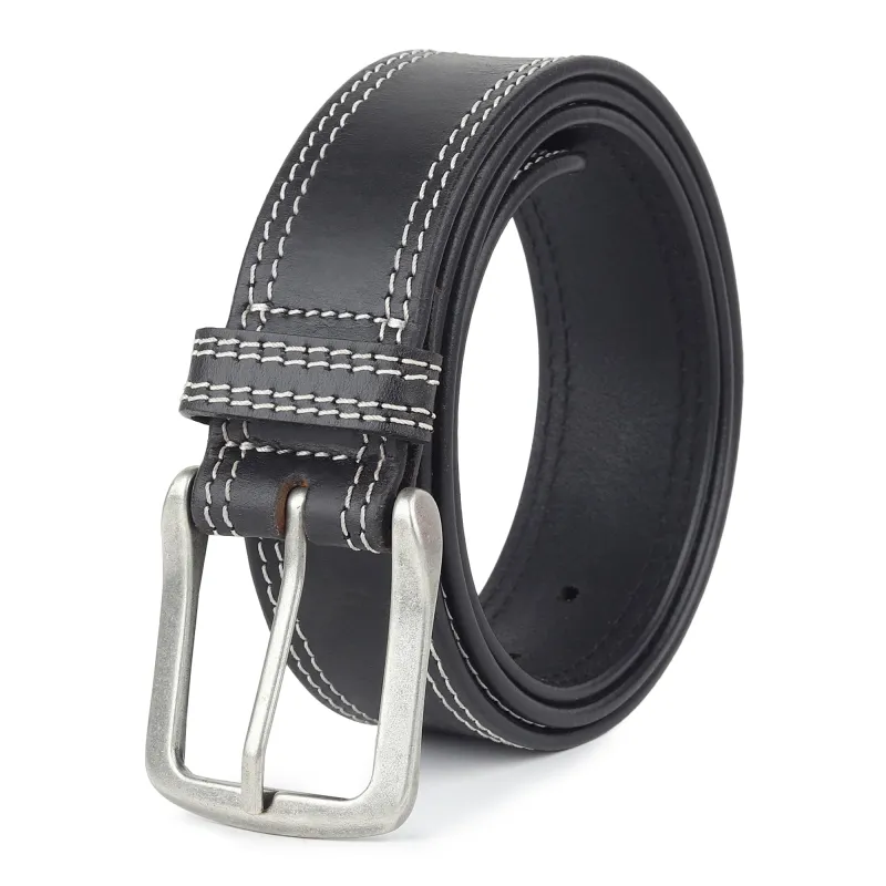 Midnight Ranger Black Leather Belt sold by Classy Leather Bags
