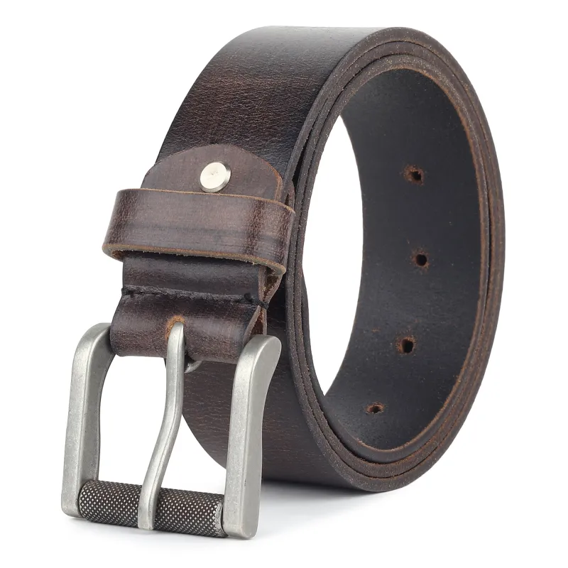 Retro Style Men's Leather Belt sold by Classy Leather Bags