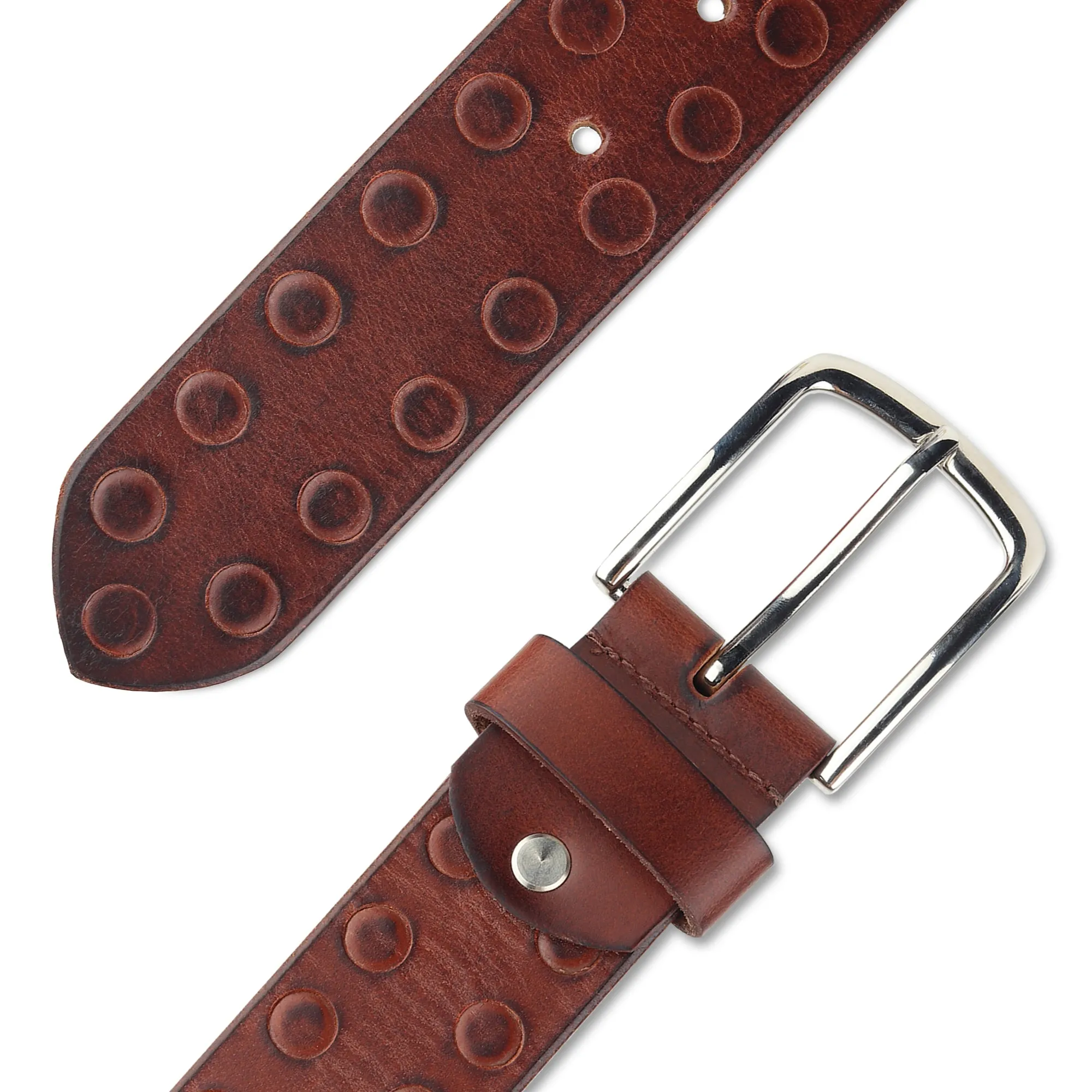 Classic Round Men's Leather Belt sold by Classy Leather Bags product image thumbnail 3
