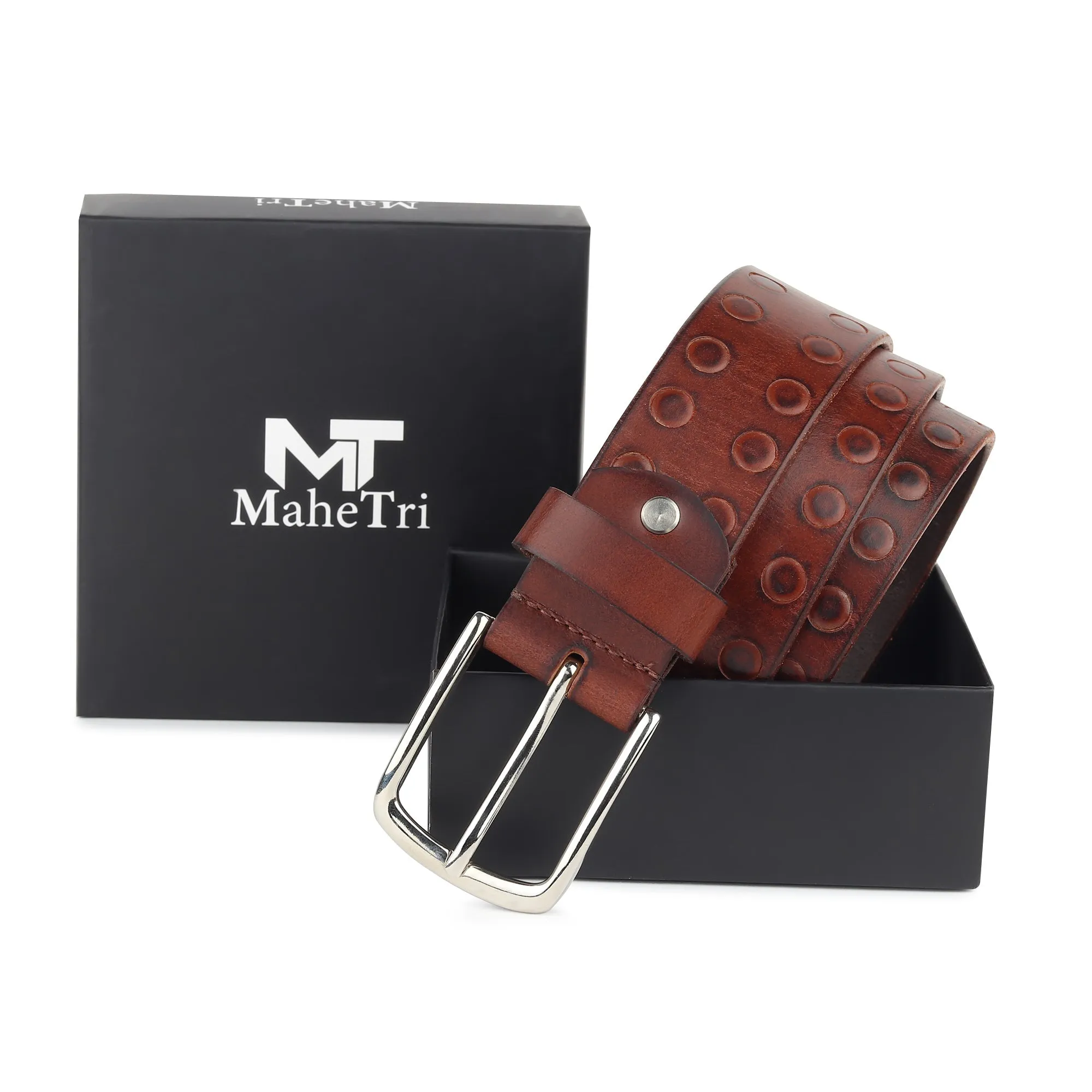 Classic Round Men's Leather Belt sold by Classy Leather Bags product image thumbnail 4