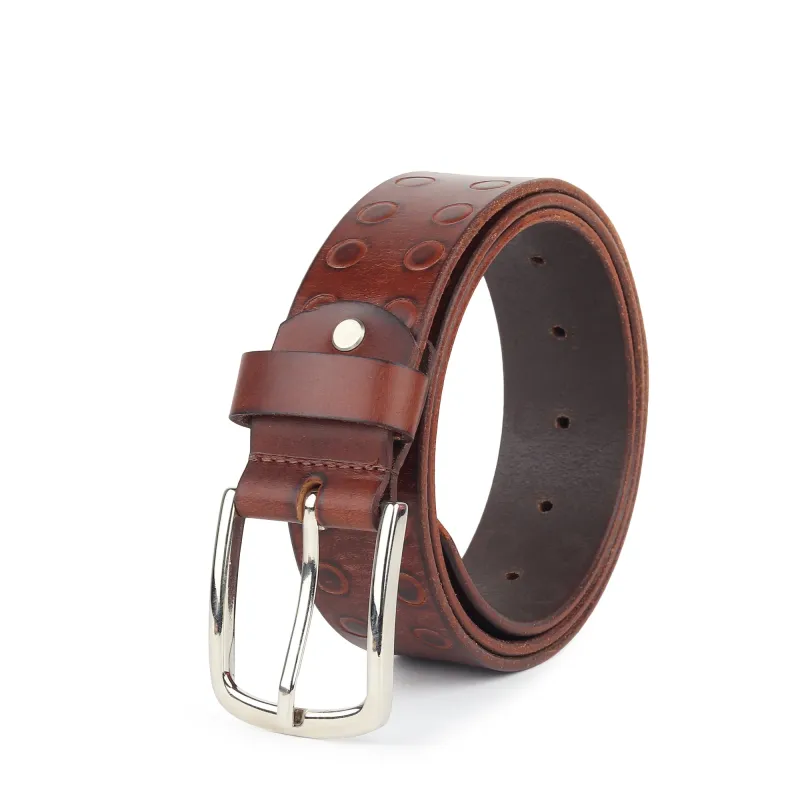 Classic Round Men's Leather Belt sold by Classy Leather Bags