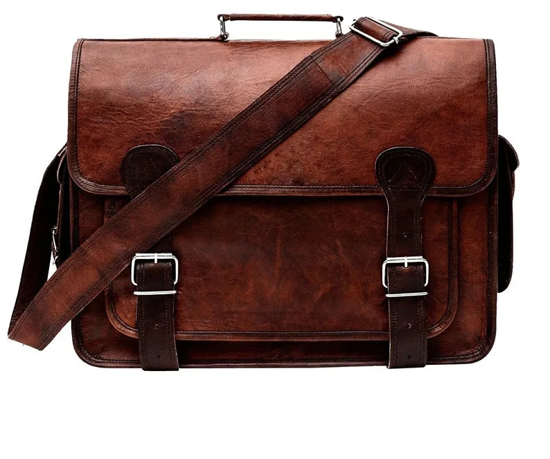 Vintage Computer Leather Bag sold by Classy Leather Bags
