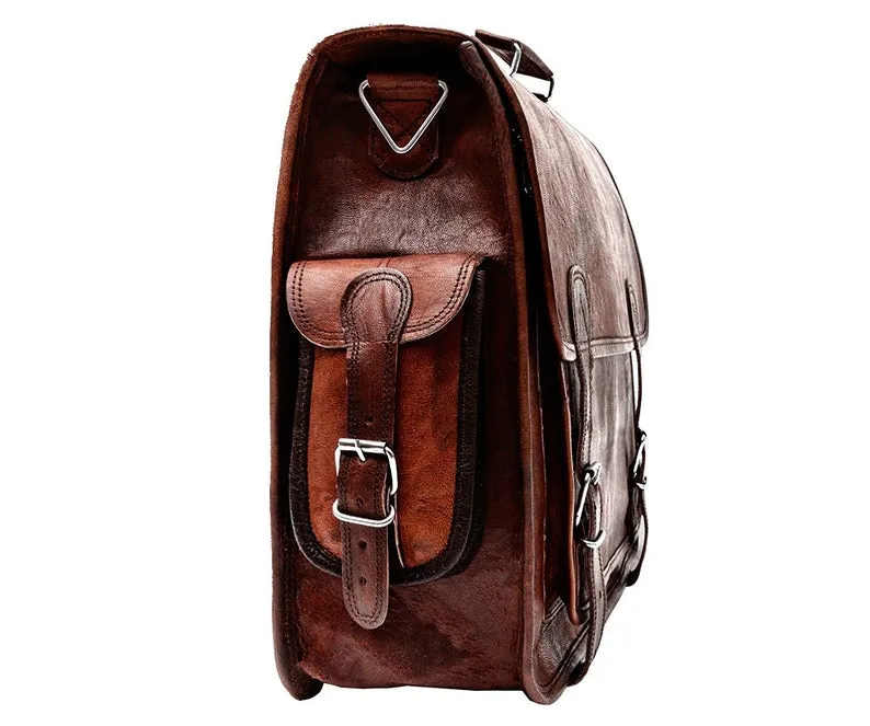 Vintage Computer Leather Bag sold by Classy Leather Bags product image thumbnail 3