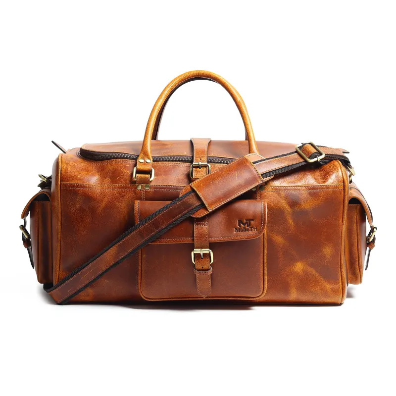 Berlin Leather Weekender Duffle Bag sold by Classy Leather Bags