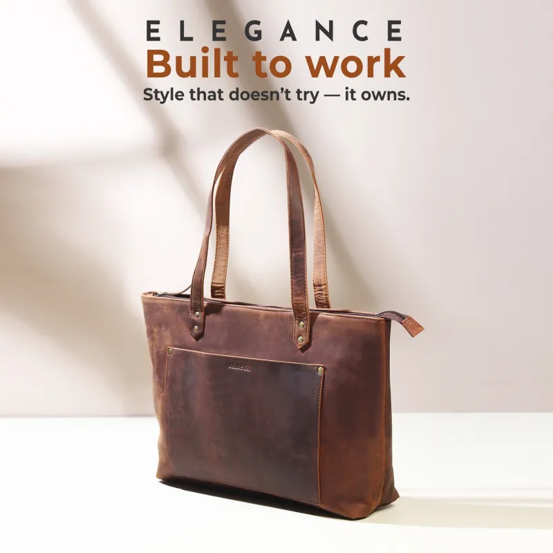 Rachel Large Leather Tote sold by Classy Leather Bags