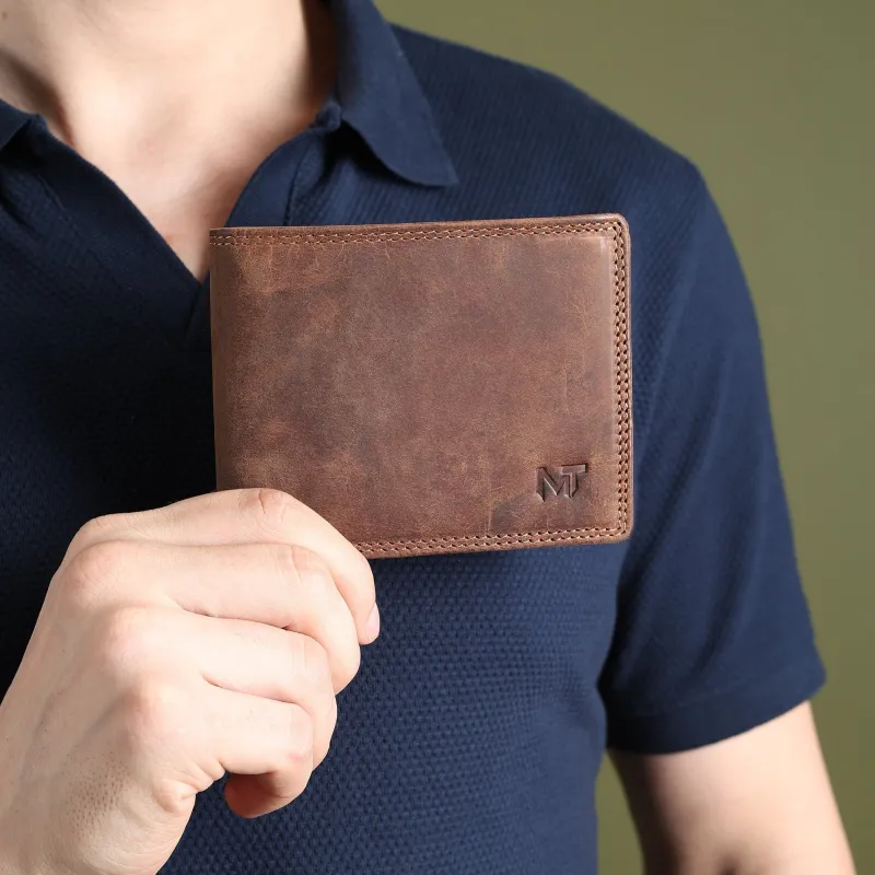 Buffalo Leather Men's Wallet - Hunter sold by Classy Leather Bags