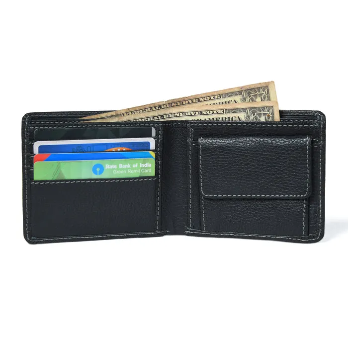 Classic Black Leather Wallet sold by Classy Leather Bags product image thumbnail 3