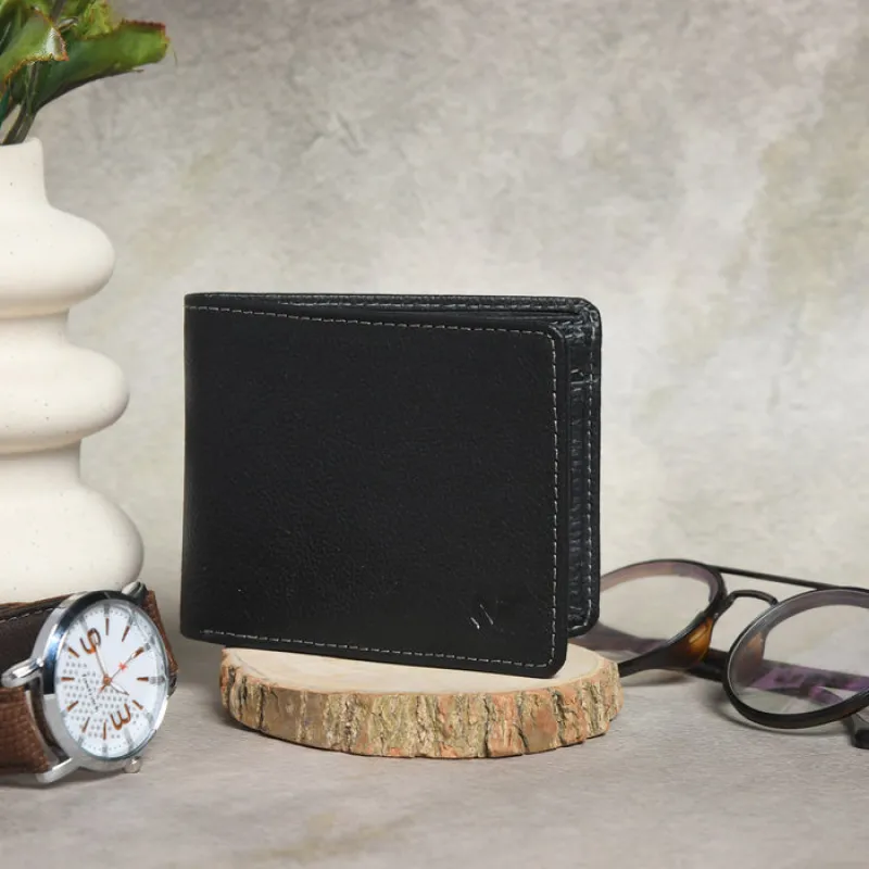 Classic Black Leather Wallet sold by Classy Leather Bags