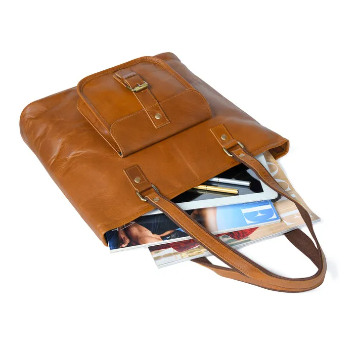 Classic Chic Genuine Leather Tote sold by Classy Leather Bags product image thumbnail 5