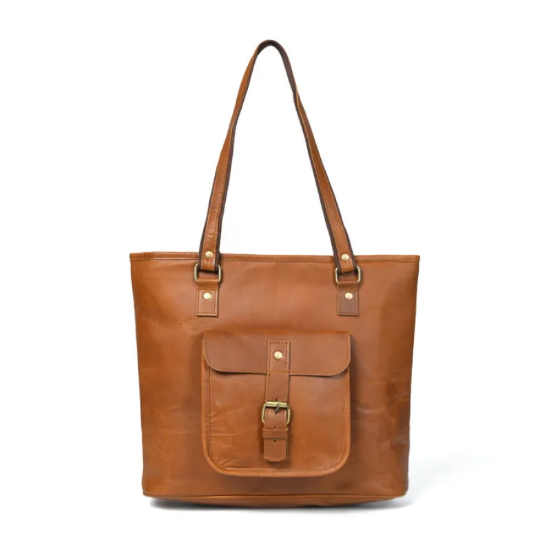 Classic Chic Genuine Leather Tote sold by Classy Leather Bags