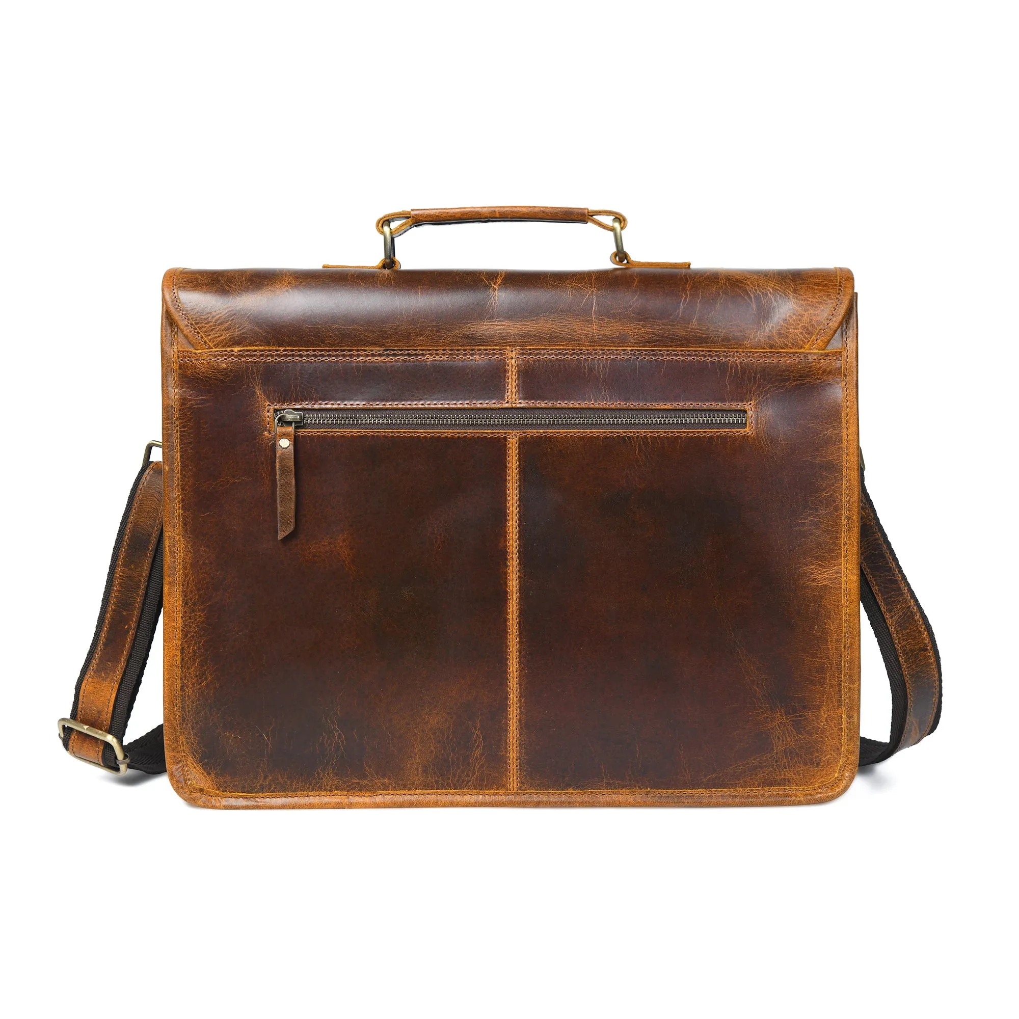 Buffalo Leather Executive Briefcase sold by Classy Leather Bags product image thumbnail 3