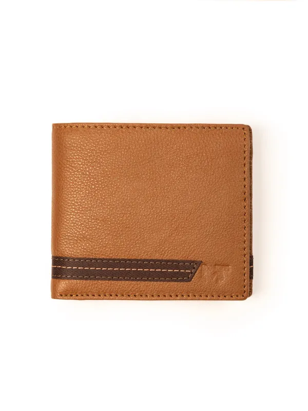 Stripe Brown Men's Wallet sold by Classy Leather Bags