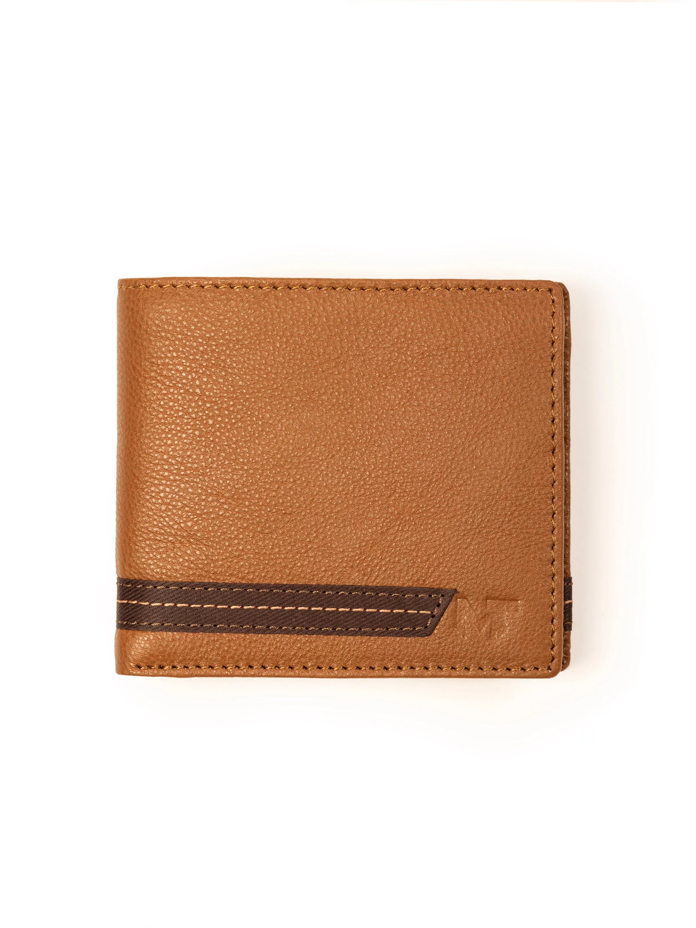 Stripe Brown Men's Wallet sold by Classy Leather Bags