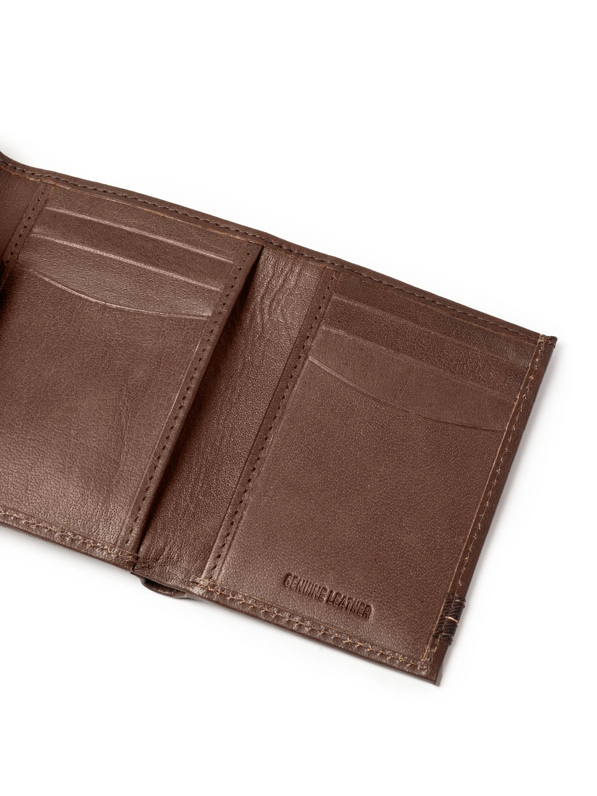 SleekCut Tri-Fold Wallet - Brown sold by Classy Leather Bags product image thumbnail 4