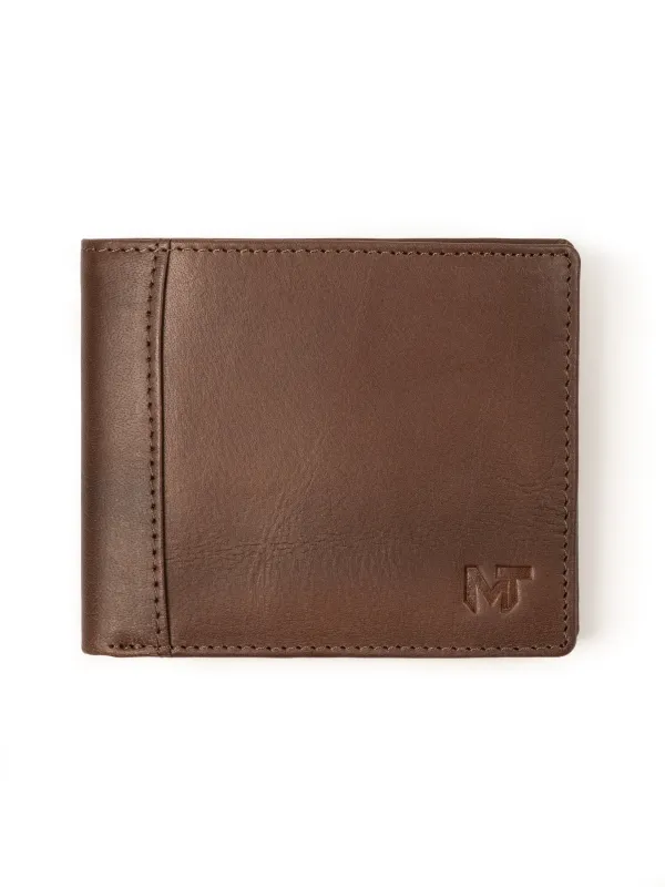 Wealth Ward Brown Bi-folded Wallet sold by Classy Leather Bags