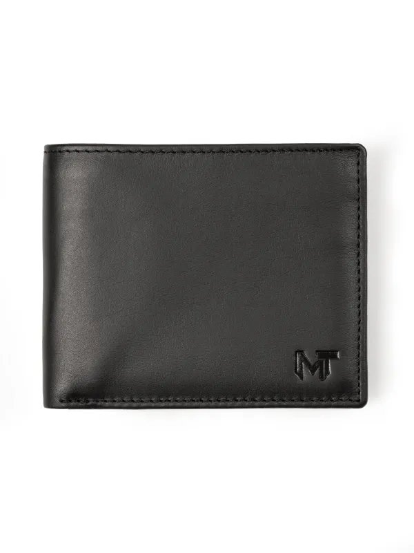 Wealth Ward Black Bi-folded Wallet sold by Classy Leather Bags