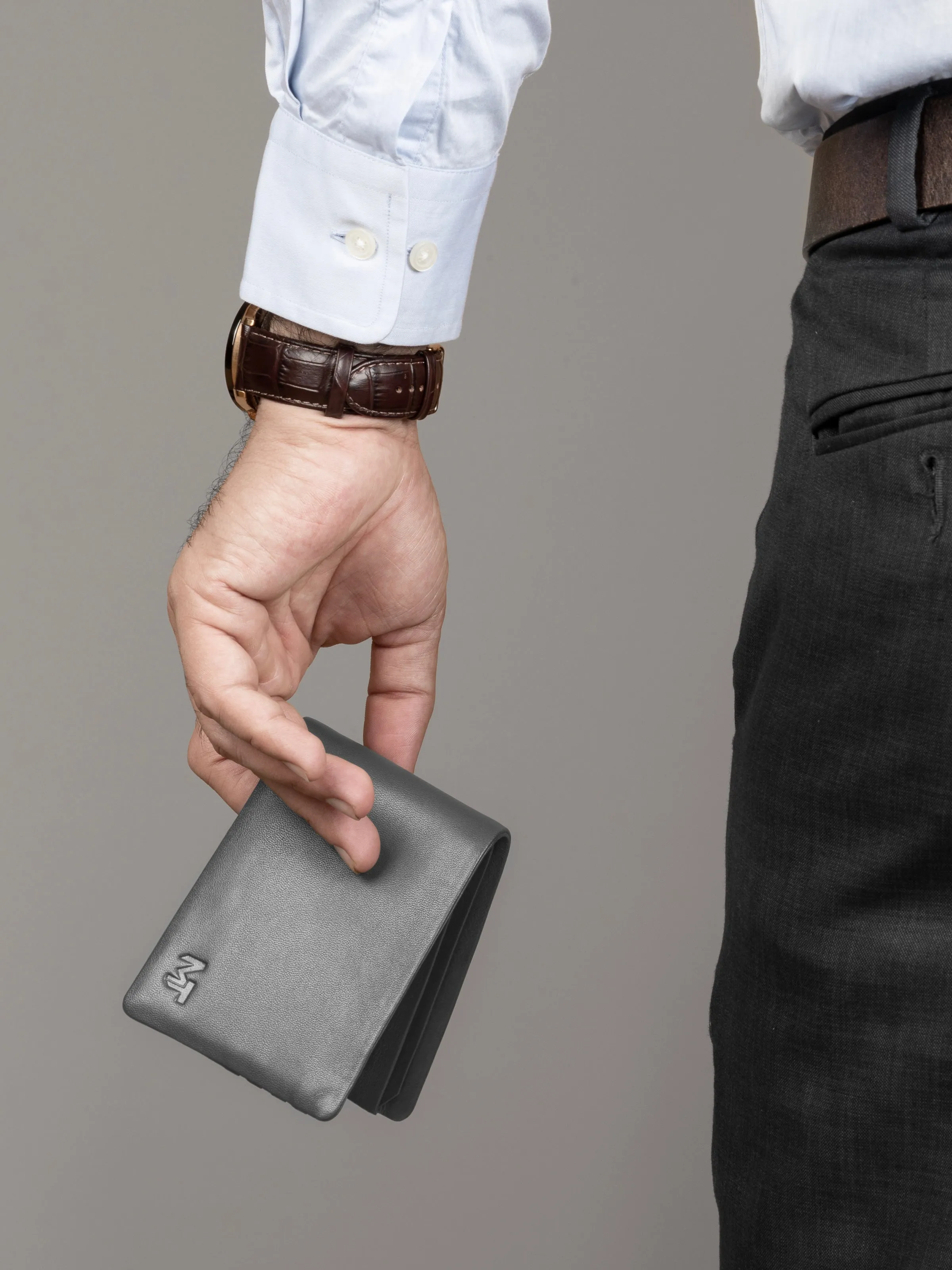 Gray Duke Bifold Wallet sold by Classy Leather Bags product image thumbnail 3