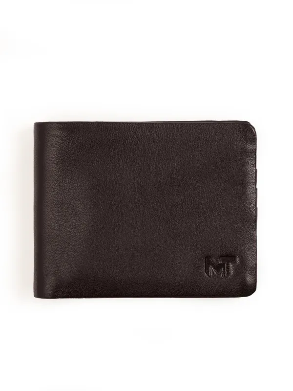 Dark Brown Duke Bifold Wallet made by Classy Leather Bags