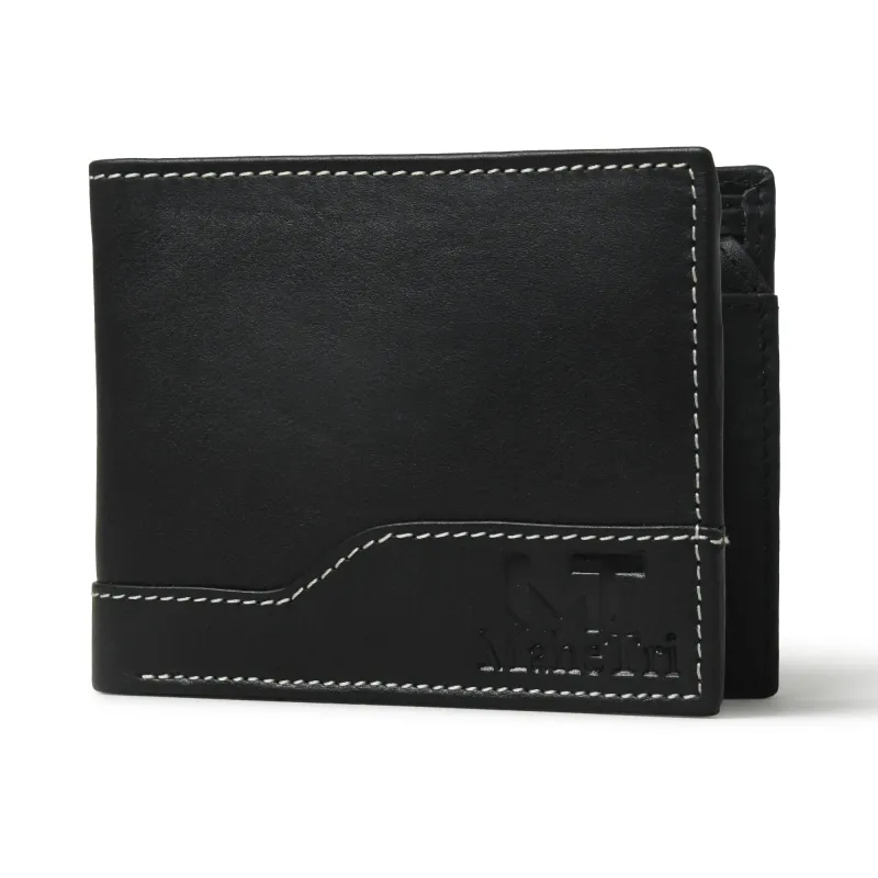 Judson Bi-fold Wallet - Black made by Classy Leather Bags