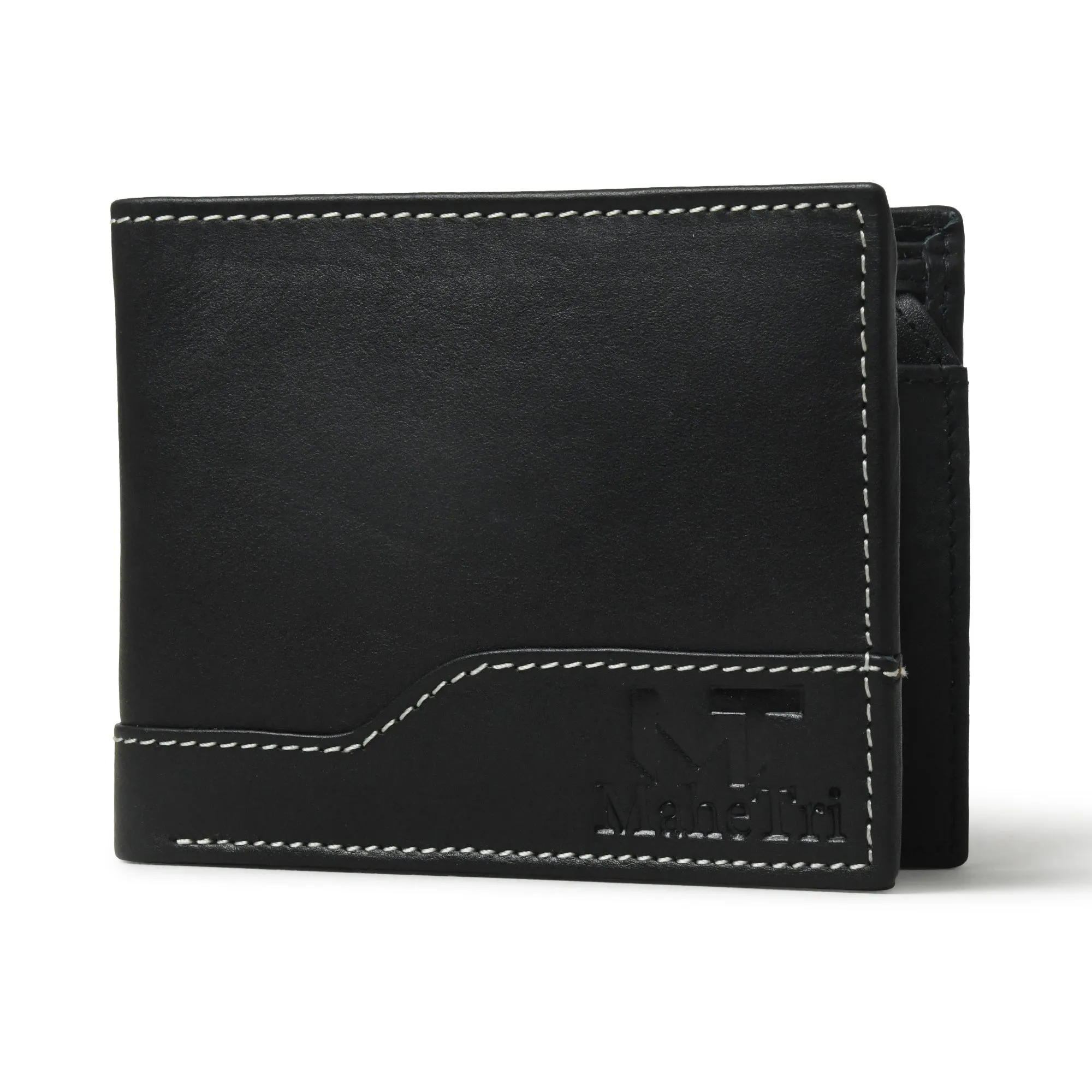 Judson Bi-fold Wallet - Black sold by Classy Leather Bags