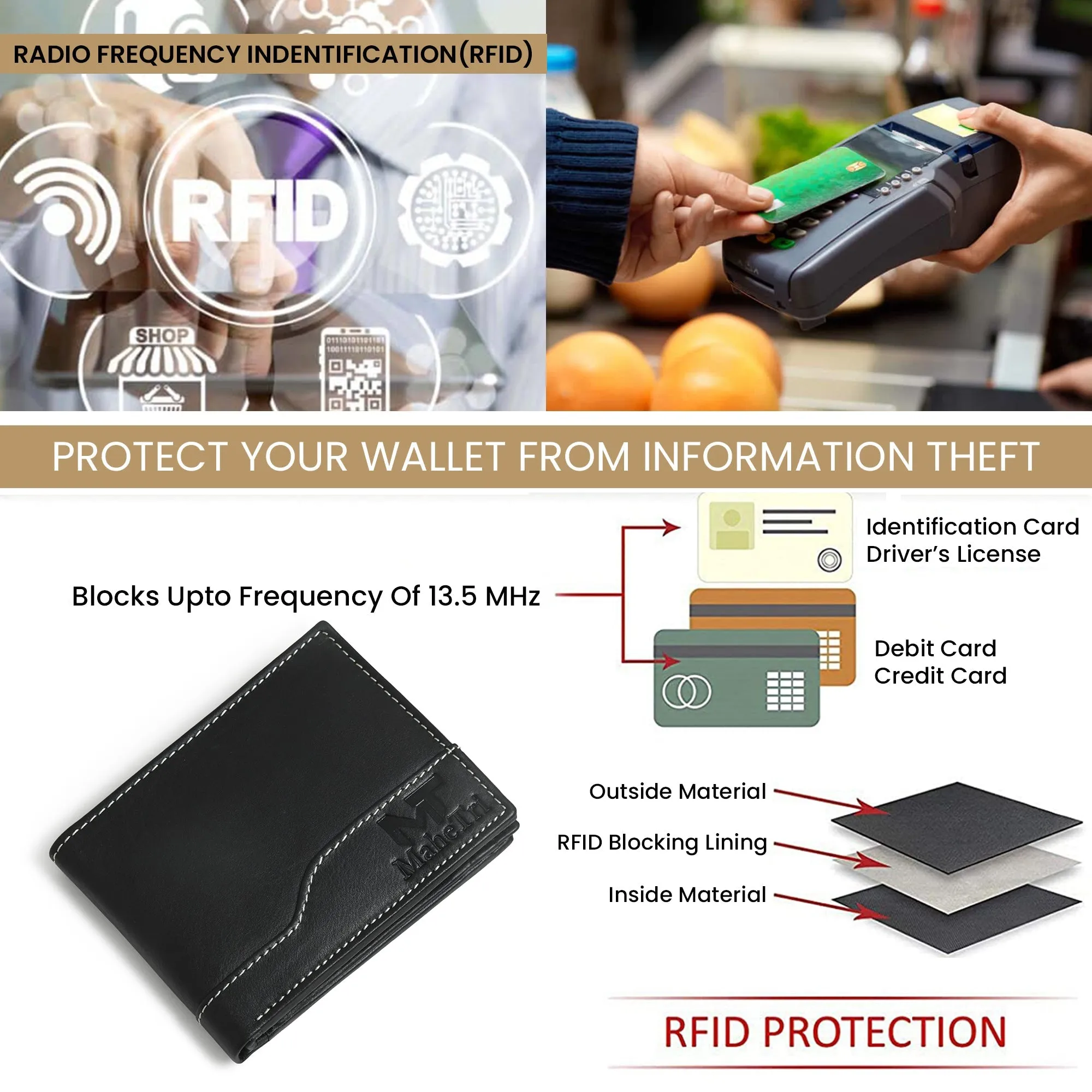 Judson Bi-fold Wallet - Black sold by Classy Leather Bags product image thumbnail 5