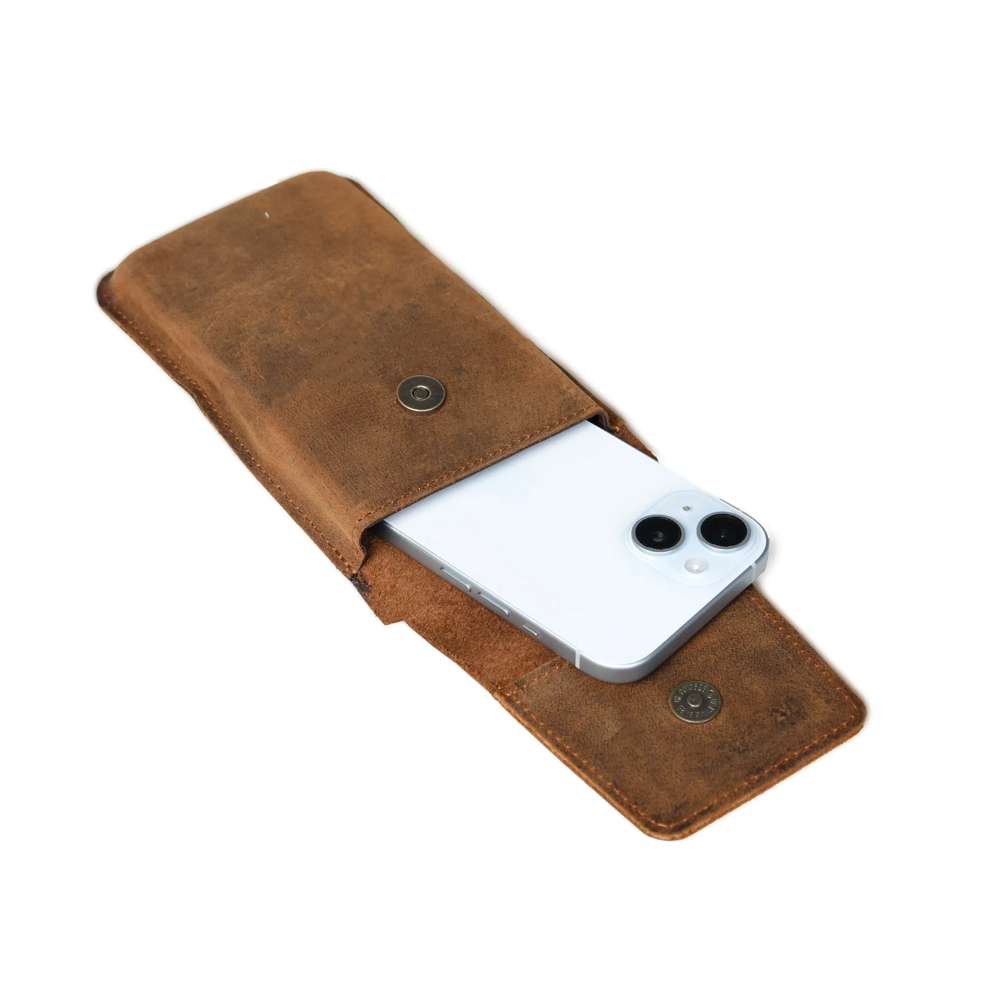 Classic Mobile Holster Waist Pouch sold by Classy Leather Bags product image thumbnail 3