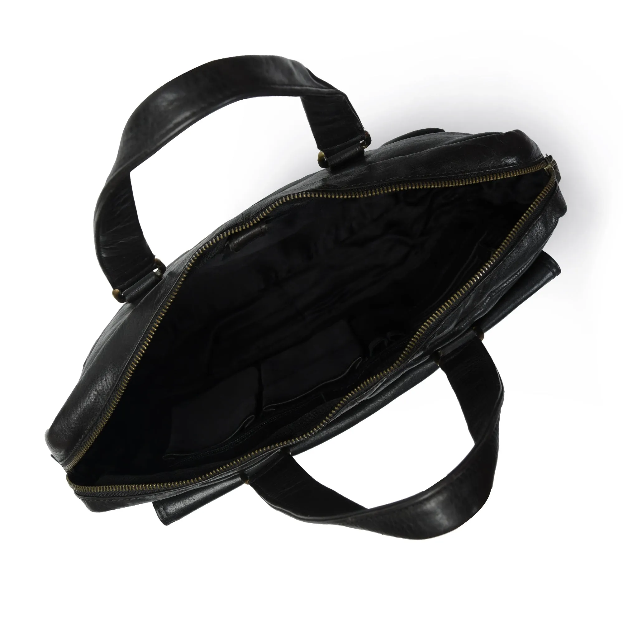 The Modern Briefcase Black sold by Classy Leather Bags product image thumbnail 3