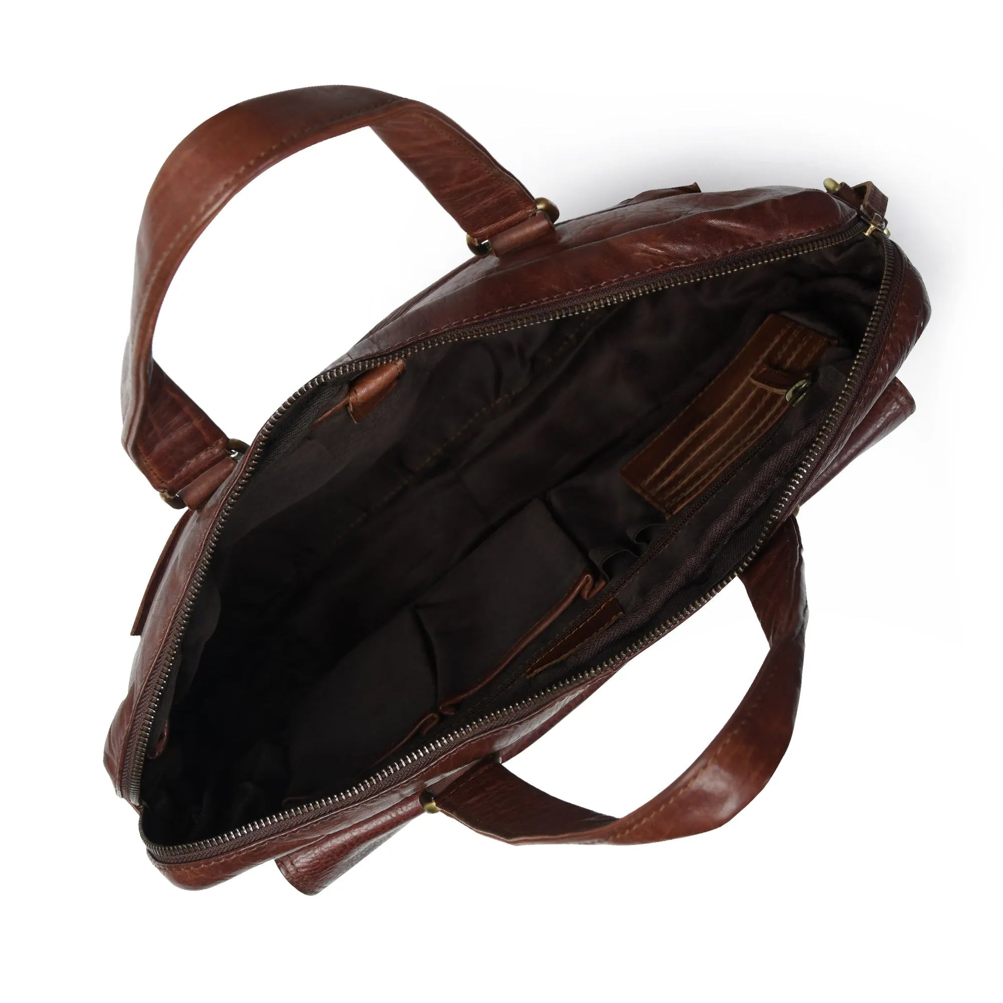 The Modern Briefcase Brown sold by Classy Leather Bags product image thumbnail 3