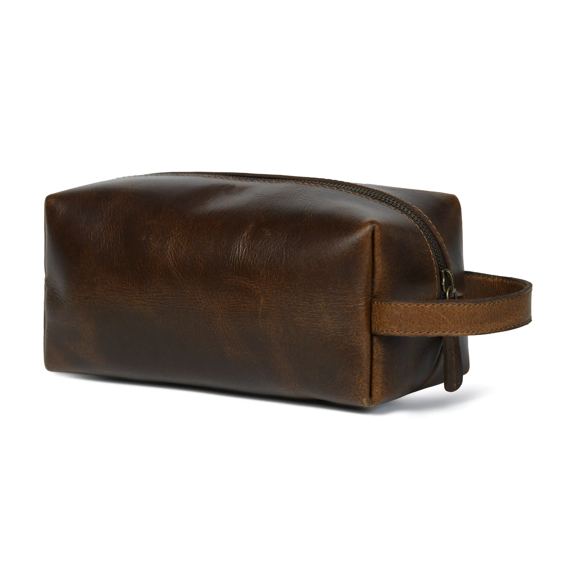 The Cambridge Leather Dopp Kit sold by Classy Leather Bags product image thumbnail 4