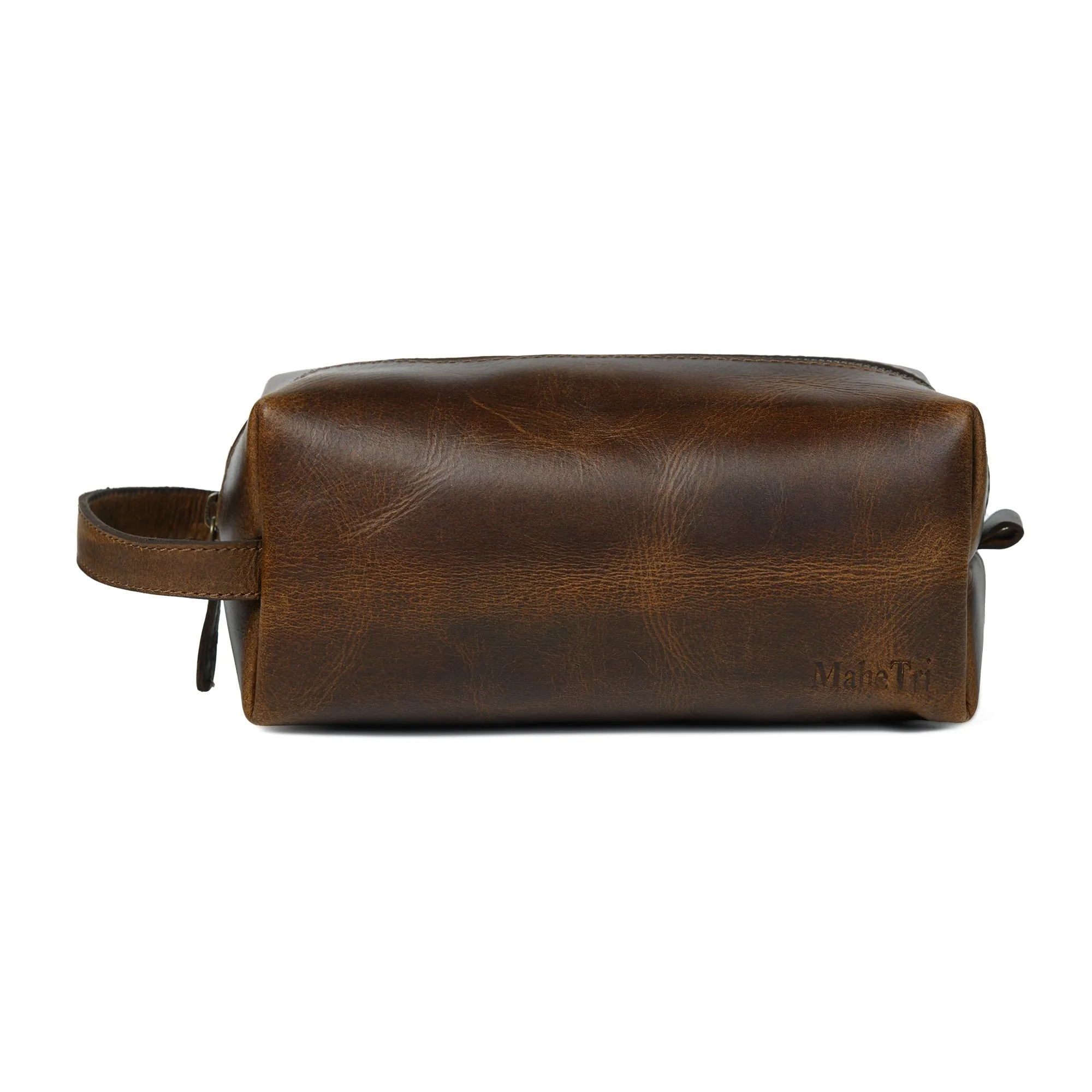 The Cambridge Leather Dopp Kit sold by Classy Leather Bags